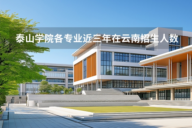 泰山学院各专业近三年在云南招生人数 学费多少钱