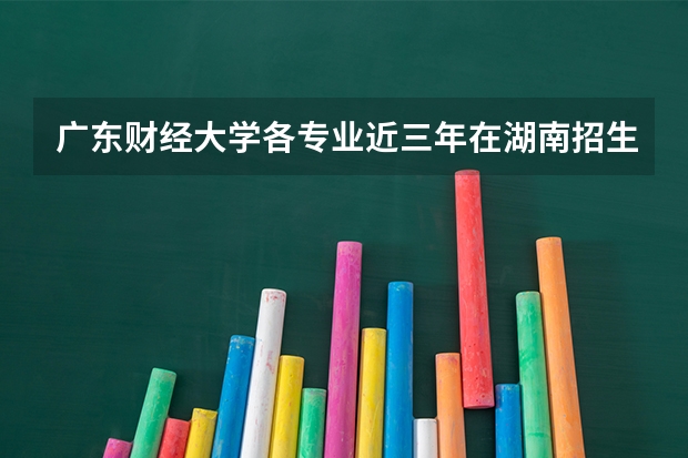 广东财经大学各专业近三年在湖南招生人数 学费多少钱