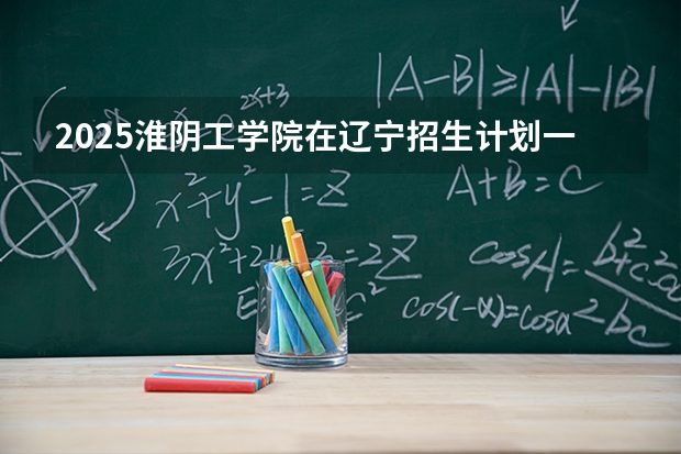 2025淮阴工学院在辽宁招生计划一览表