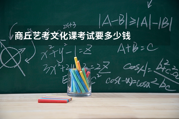 商丘艺考文化课考试要多少钱