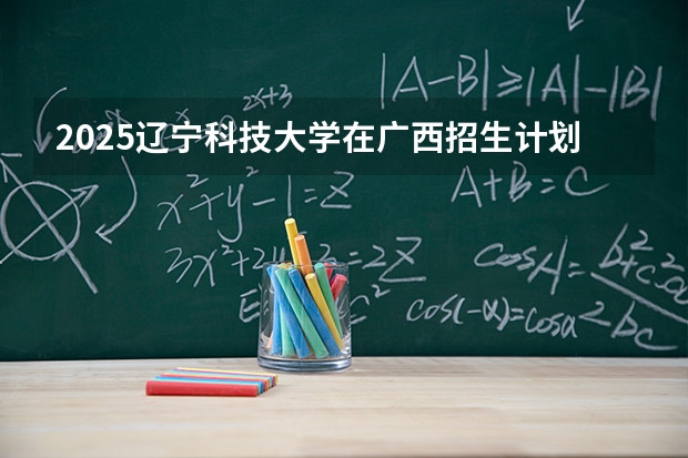 2025辽宁科技大学在广西招生计划一览表