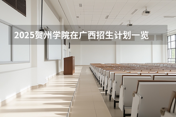 2025贺州学院在广西招生计划一览表
