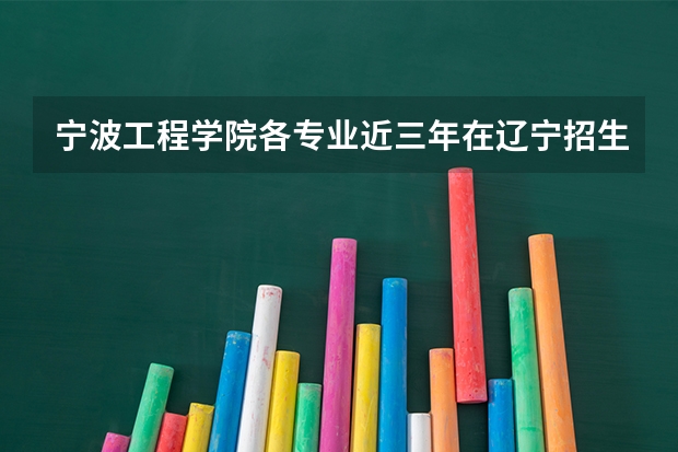 宁波工程学院各专业近三年在辽宁招生人数 学费多少钱