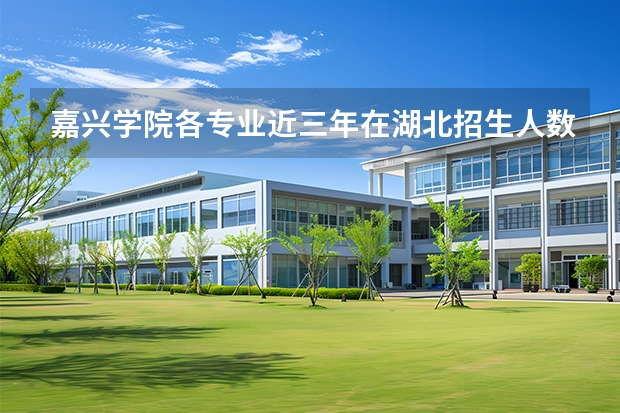 嘉兴学院各专业近三年在湖北招生人数 学费多少钱