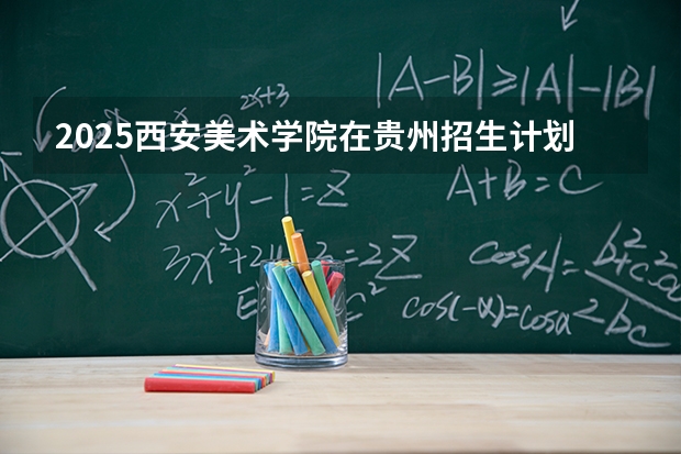 2025西安美术学院在贵州招生计划一览表