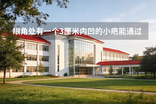 眼角处有一个3厘米内凹的小疤能通过空军招飞体格检查吗