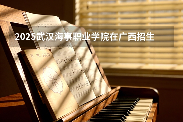 2025武汉海事职业学院在广西招生计划一览表