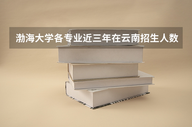 渤海大学各专业近三年在云南招生人数 学费多少钱