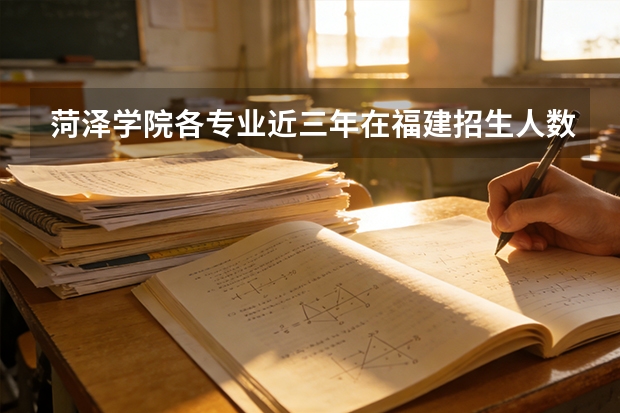 菏泽学院各专业近三年在福建招生人数 学费多少钱