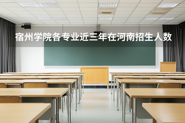 宿州学院各专业近三年在河南招生人数 学费多少钱