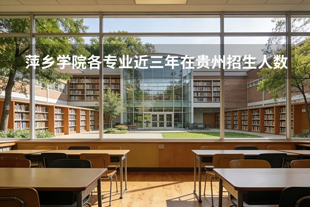 萍乡学院各专业近三年在贵州招生人数 学费多少钱