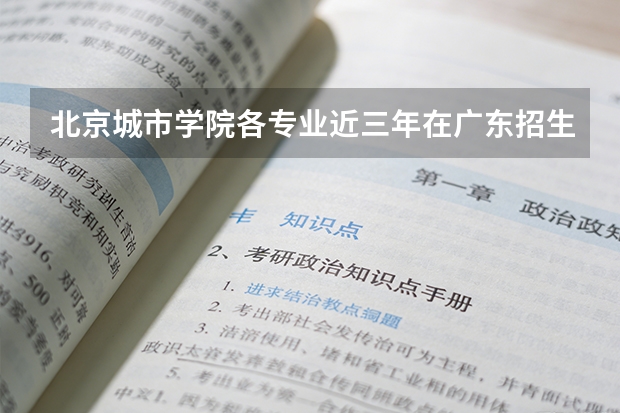 北京城市学院各专业近三年在广东招生人数 学费多少钱