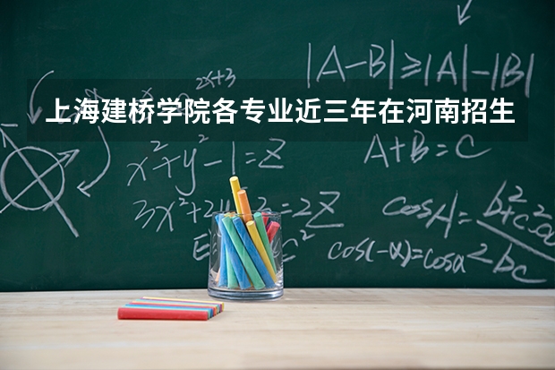 上海建桥学院各专业近三年在河南招生人数 学费多少钱