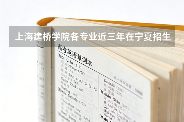 上海建桥学院各专业近三年在宁夏招生人数 学费多少钱