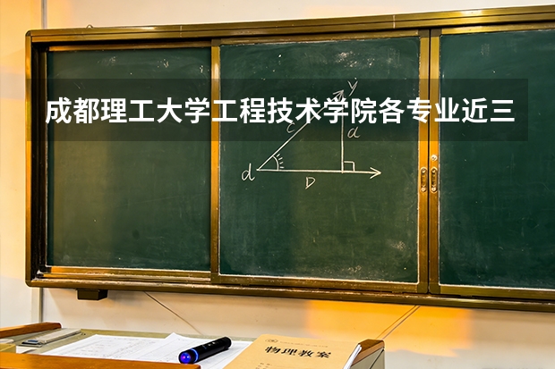 成都理工大学工程技术学院各专业近三年在吉林招生人数 学费多少钱