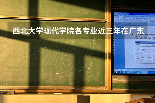 西北大学现代学院各专业近三年在广东招生人数 学费多少钱