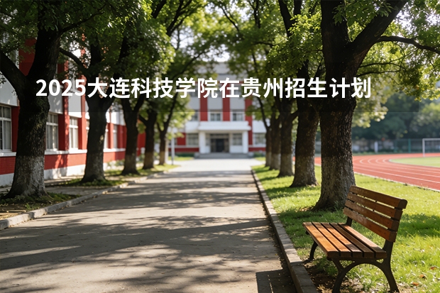 2025大连科技学院在贵州招生计划一览表