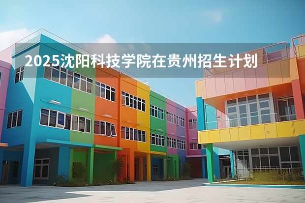 2025沈阳科技学院在贵州招生计划一览表