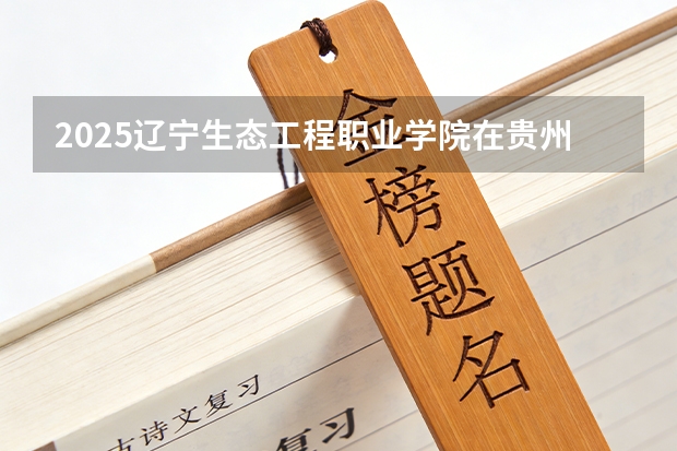 2025辽宁生态工程职业学院在贵州招生计划一览表