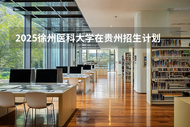 2025徐州医科大学在贵州招生计划一览表