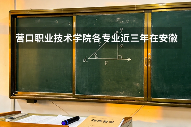营口职业技术学院各专业近三年在安徽招生人数 学费多少钱