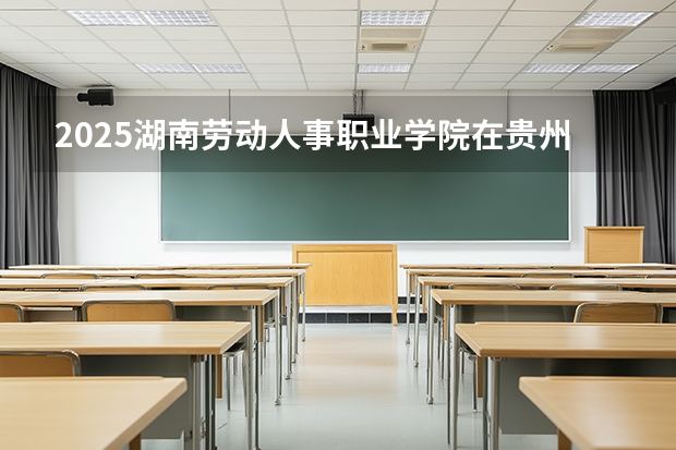 2025湖南劳动人事职业学院在贵州招生计划一览表