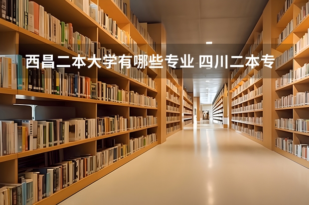 西昌二本大学有哪些专业 四川二本专业排名