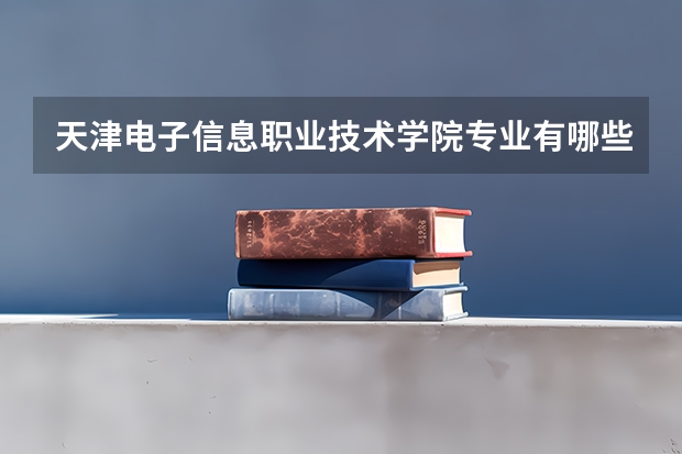 天津电子信息职业技术学院专业有哪些 （录取分数线）