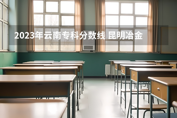 2023年云南专科分数线 昆明冶金高等专科学校投档线
