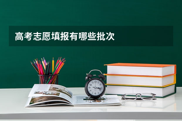 高考志愿填报有哪些批次