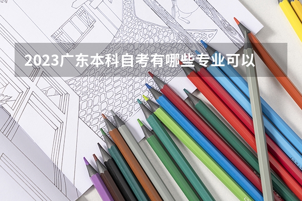 2023广东本科自考有哪些专业可以选 四大火热专业?