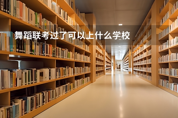 舞蹈联考过了可以上什么学校