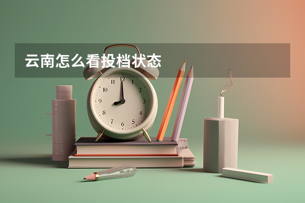 云南怎么看投档状态