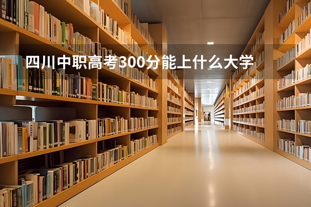 四川中职高考300分能上什么大学