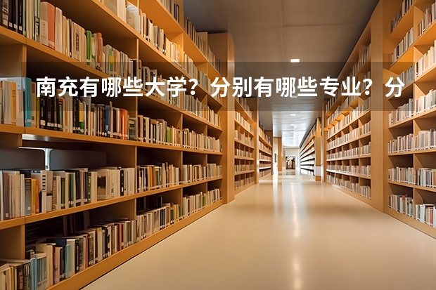 南充有哪些大学？分别有哪些专业？分别是几本？