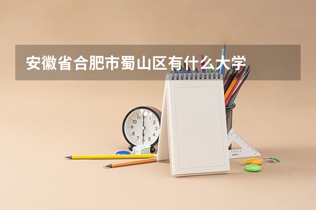 安徽省合肥市蜀山区有什么大学