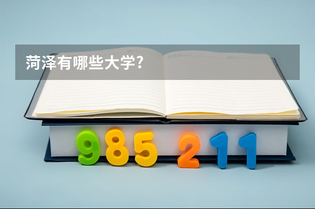 菏泽有哪些大学?