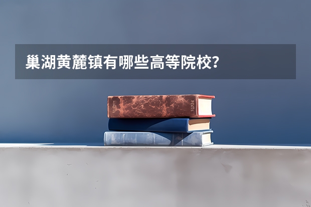 巢湖黄麓镇有哪些高等院校？