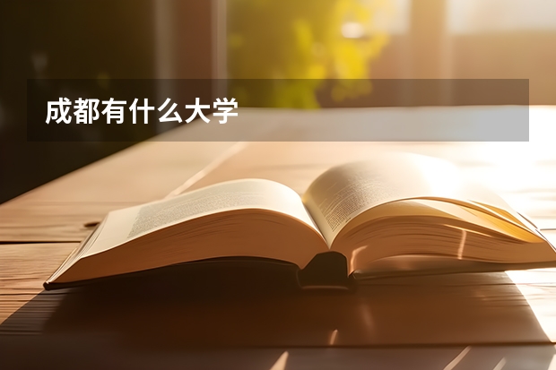 成都有什么大学