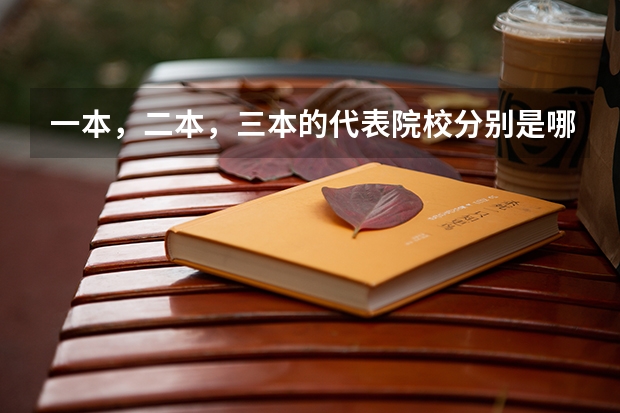 一本，二本，三本的代表院校分别是哪些？