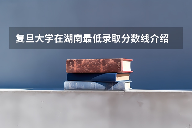 复旦大学在湖南最低录取分数线介绍