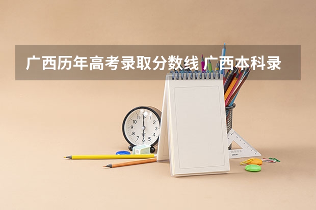 广西历年高考录取分数线 广西本科录取分数线