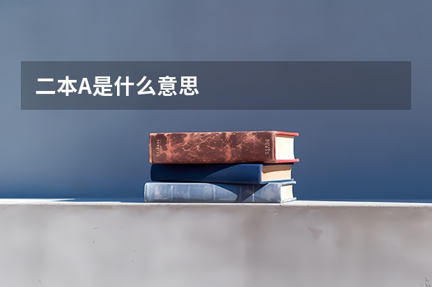 二本A是什么意思