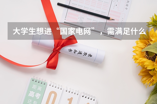 大学生想进“国家电网”，需满足什么条件？