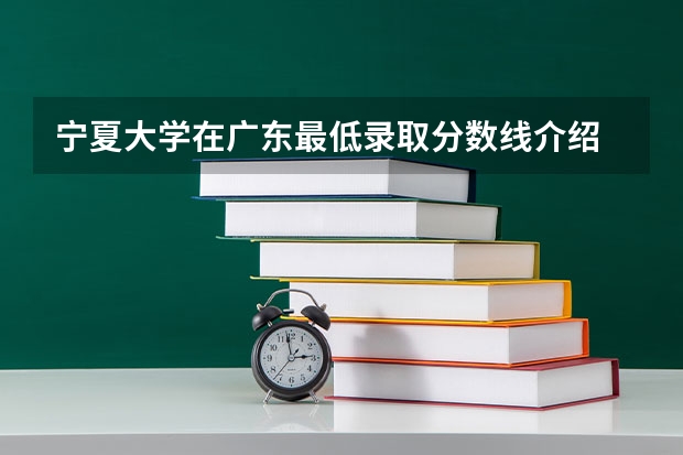 宁夏大学在广东最低录取分数线介绍