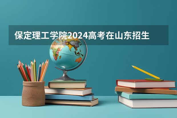 保定理工学院2024高考在山东招生计划