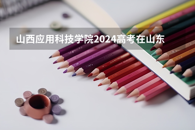 山西应用科技学院2024高考在山东招生计划