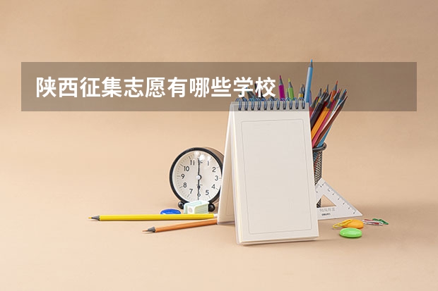 陕西征集志愿有哪些学校
