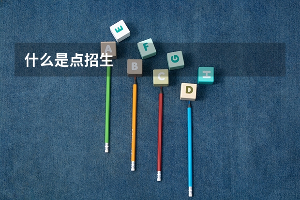 什么是点招生