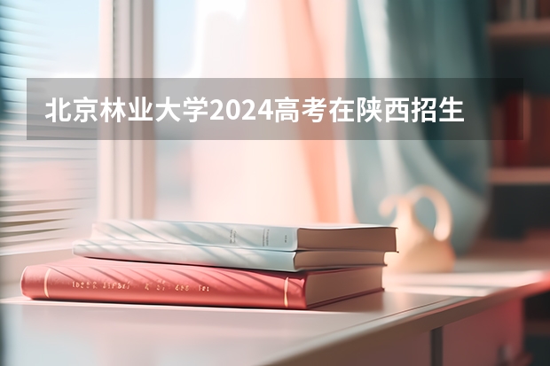 北京林业大学2024高考在陕西招生计划